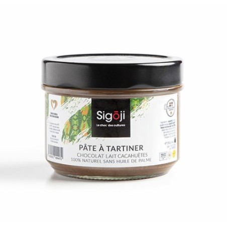 Sigoji Pâte à Tartiner Cacahuètes Chocolat au Lait 250gr